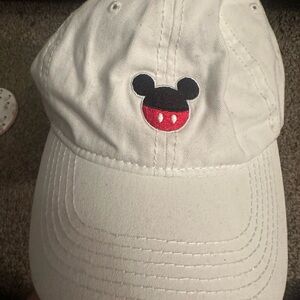 Torrid White Cap with Mickey Mouse Embroidery